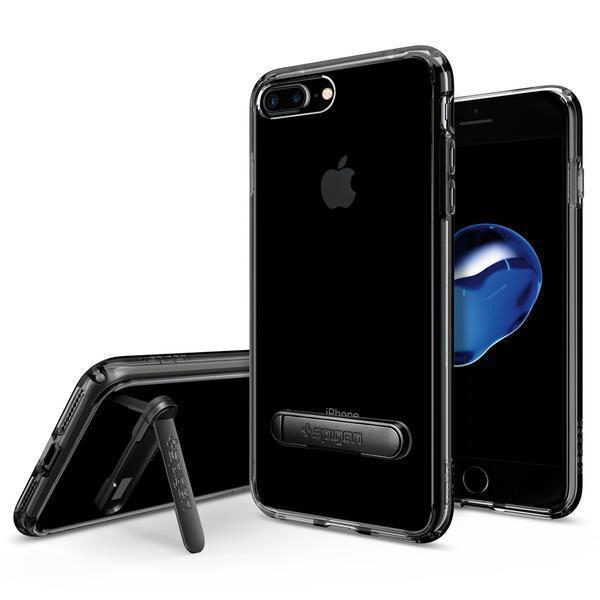 SPIGEN iPhone 7 Plus/ iPhone 8 Plus Case Spigen Ultra Hybrid S Jet Black Koruyucu Kılıf
