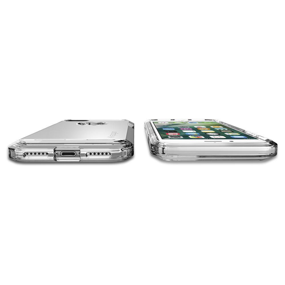 SPIGEN iPhone 7/ iPhone 8 Case Spigen Tuogh Armor Satin Silver Koruyucu Kılıf