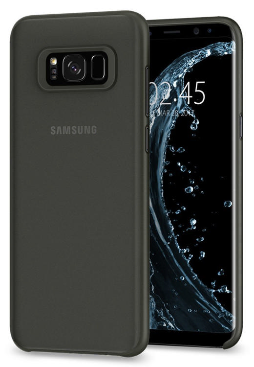 SPIGEN Galaxy S8 Plus Case Spigen Air Skin Black Koruyucu Kılıf
