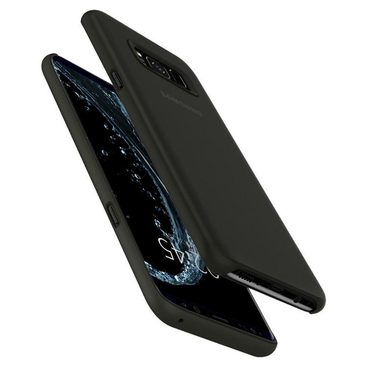 SPIGEN Galaxy S8 Plus Case Spigen Air Skin Black Koruyucu Kılıf