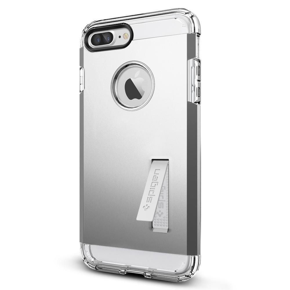 SPIGEN iPhone 7 Plus/ iPhone 8 Plus Case Spigen Tuogh Amor Satin Silver Koruyucu Kılıf
