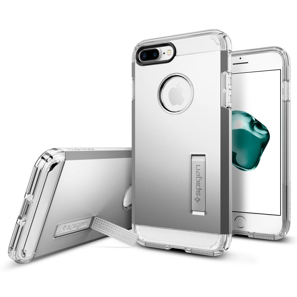 SPIGEN iPhone 7 Plus/ iPhone 8 Plus Case Spigen Tuogh Amor Satin Silver Koruyucu Kılıf