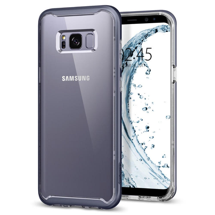 SPIGEN Galaxy S8 Case Spigen Neo Hybrid Crystal Orchid Gray Koruyucu Kılıf