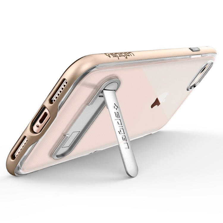 SPIGEN iPhone 7/ iPhone 8 Case Spigen Crystal Hybrid Champagne Gold Koruyucu Kılıf