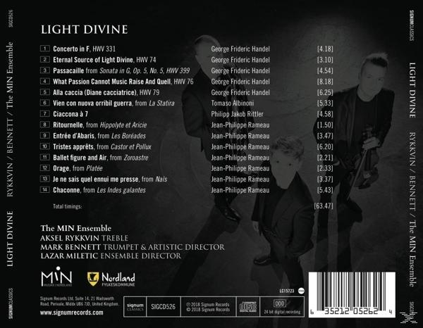 Aksel Rykkvin - Light Divine-Barockmusik  - (CD)