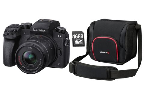 getrouwd Leggen Migratie Systemkamera PANASONIC Lumix DMC-G70K + 16 GB Speicherkarte + Tasche  Systemkamera mit Objektiv 14-42 mm, 7,62 cm Display Touchscreen, WLAN |  MediaMarkt