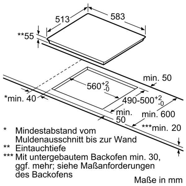 NEFF XED346I N 30 (Herd), N 50 (Kochfeld), Einbauherdset (Induktionskochfeld, A, 71 l)