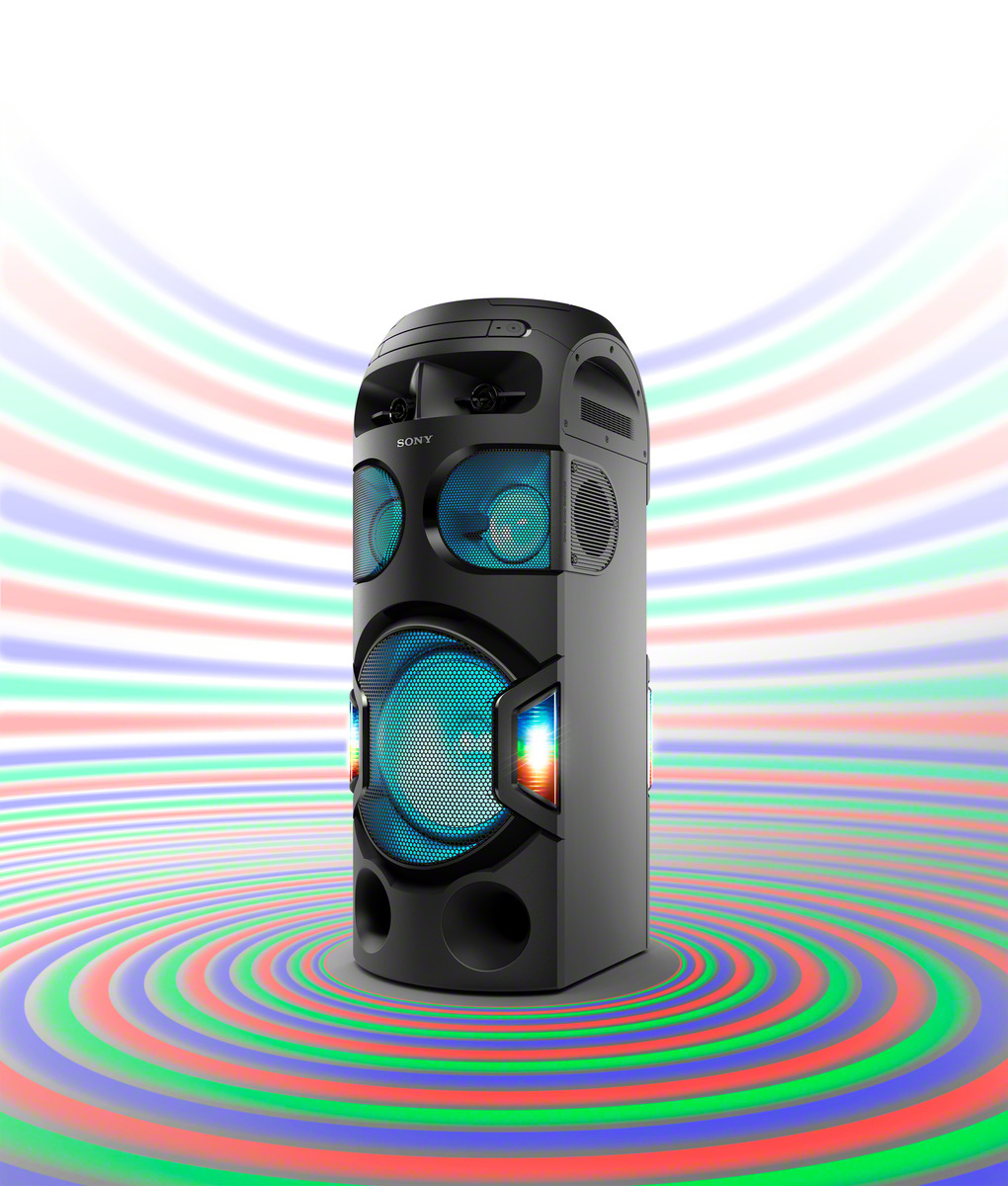 SONY MHC-V71D Wireless Party Chain Kompaktanlage (iPod Steuerung, Schwarz)