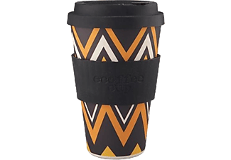 ECOFFEE CUP Kávés pohár, barna mintás