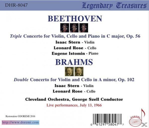 Stern, Isaac | Rose, Leonard | Istomin, Eugene | S - Triple Concerto | Double Concerto  - (CD)