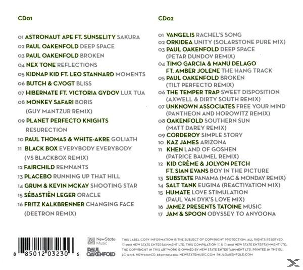 Cd-hoes met tracklijsten, artiestennamen en albumtitel. Lijsten in witte tekst op een groene achtergrond.
