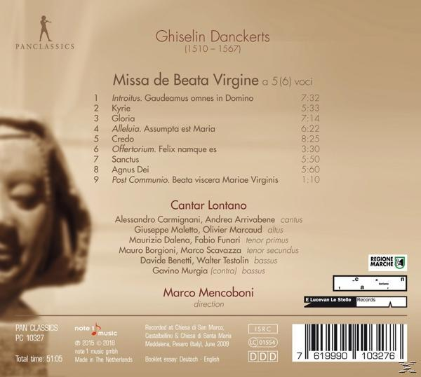 Cantar Lontano - Missa de Beata Virgine  - (CD)