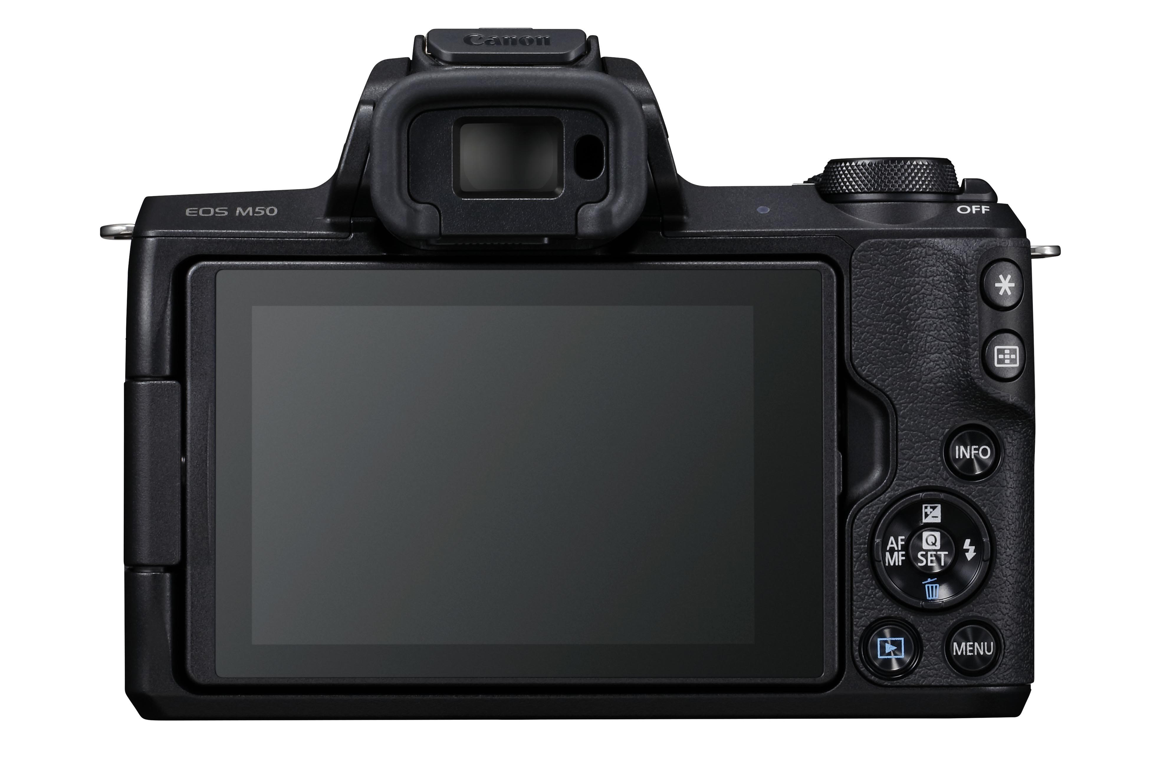 CANON EOS M50 Body Systemkamera, 7,5 cm Display Touchscreen, WLAN
