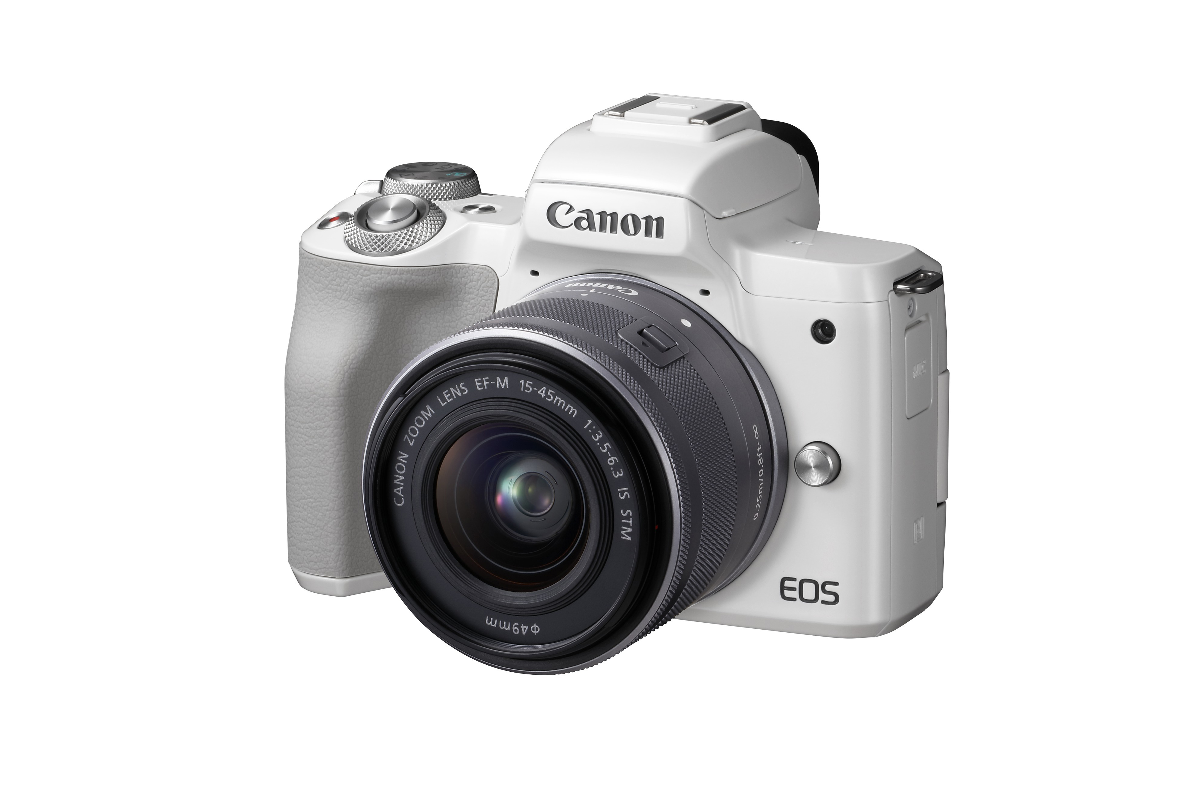 CANON EOS M50 Kit Systemkamera mit Objektiv 15-45 mm, 7,5 cm Display Touchscreen, WLAN