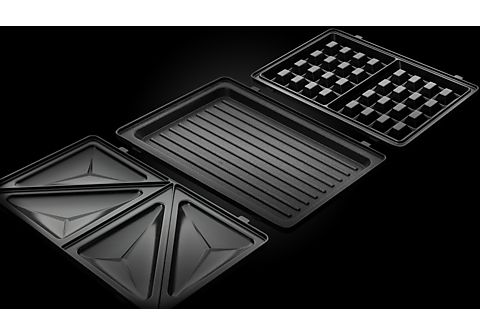 Sandwichmaker RUSSELL HOBBS 24540-56 Fiesta 3in1 Sandwichmaker  Edelstahl/Schwarz Edelstahl/Schwarz | MediaMarkt