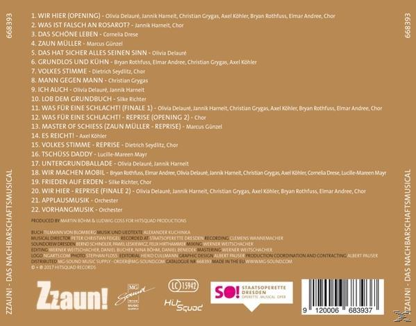Original Cast Dresden - Zzaun! û Das Nachbarschaftsmusical  - (CD)