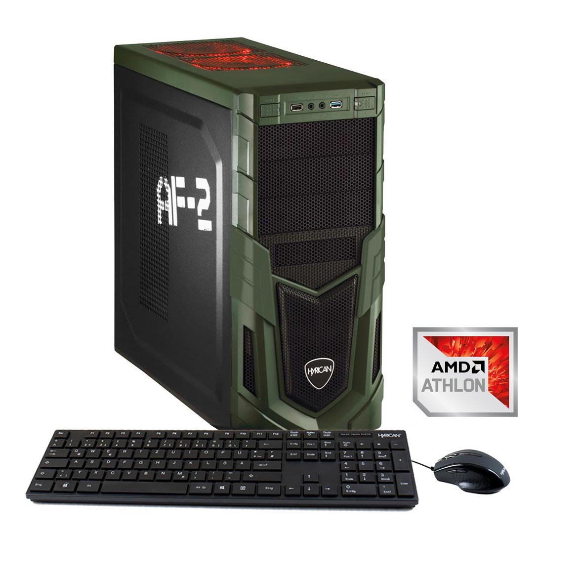 HYRICAN MILITARY GAMING 5847 ATHLON X4-950 - AMD Athlon™ II X4 X4 950 - 8 GB - 1 TB - NVIDIA GeForce® GTX 1050 - Windows 10