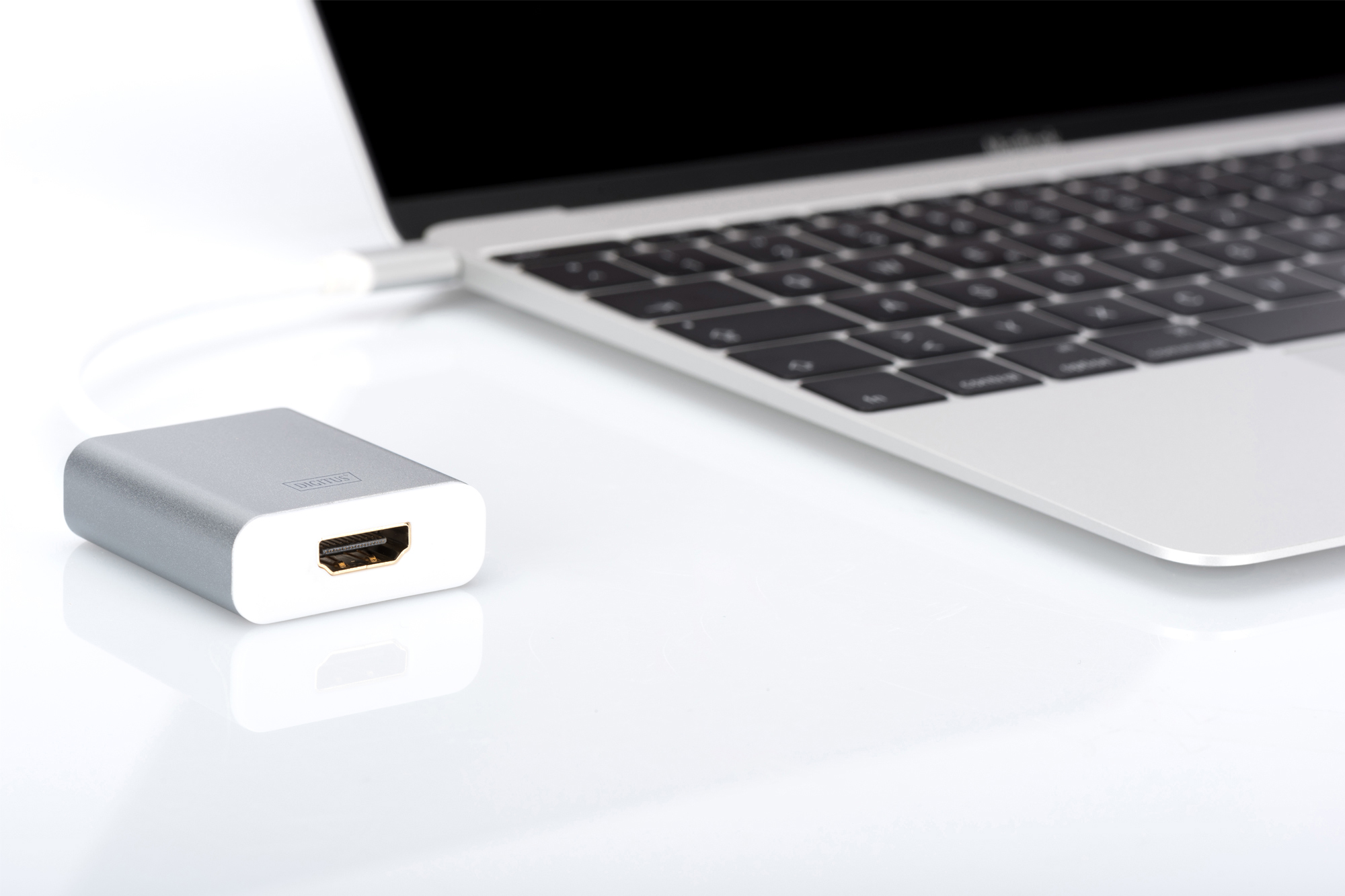 DIGITUS DA 70836, USB Typ-C auf HDMI, 4K30Hz Ultra HD Grafikadapter, Silber