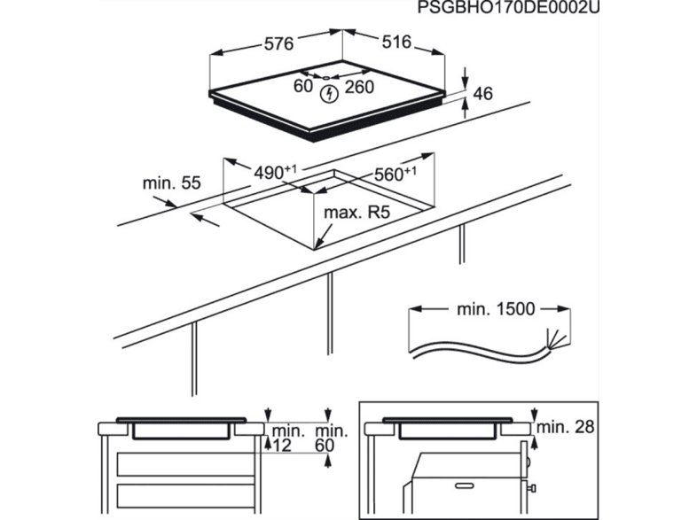 AEG IKB64301XB Beépíthető indukciós főzőlap, Hob2Hood, 60 cm AEG IKB64301XB Beépíthető indukciós főzőlap, Hob2Hood, 60 cm