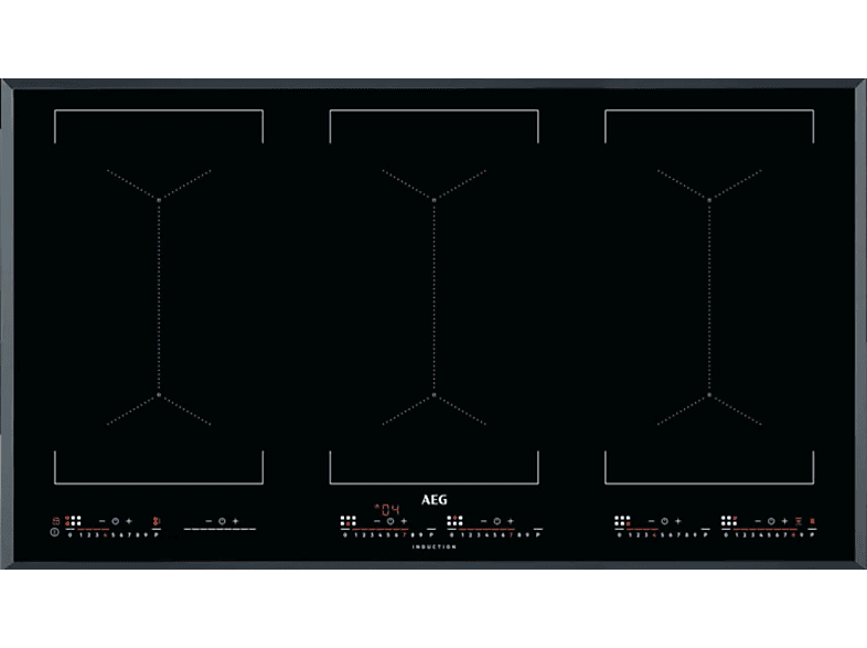 AEG IKE96654FB Beépíthető indukciós főzőlap, Hob2Hood, FullBridge funkció, 90 cm