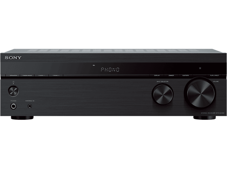 SONY Stereo Receiver STRDH190, 2x100 Watt, 2Kanal, Eingang für Plattenspieler, Bluetooth