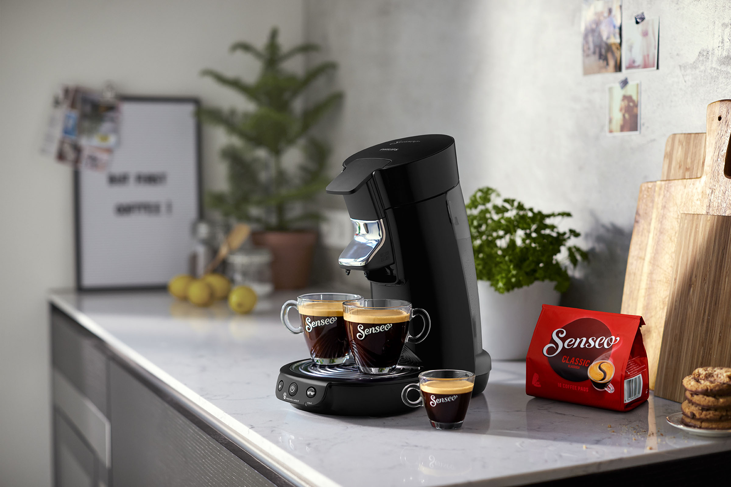 PHILIPS SENSEO® HD6563/60 Viva Café Padmaschine, Schwarz
