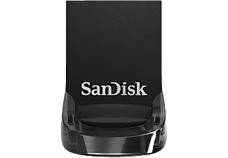 SANDISK ULTRA USB3 FIT 16GB - USB 3.1 Flash-Laufwerk  (16 GB, Schwarz)