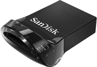 SANDISK Ultra® Fit USB Flash-Laufwerk, 32 GB, 130 MB/s, Schwarz