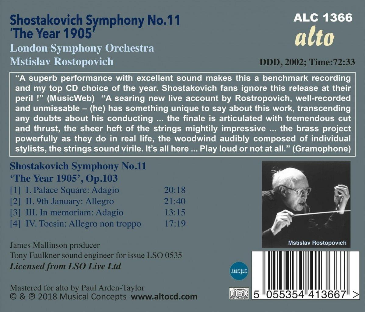 London Symphony Orchestra - Sinfonie 11 "The Year 1905"  - (CD)