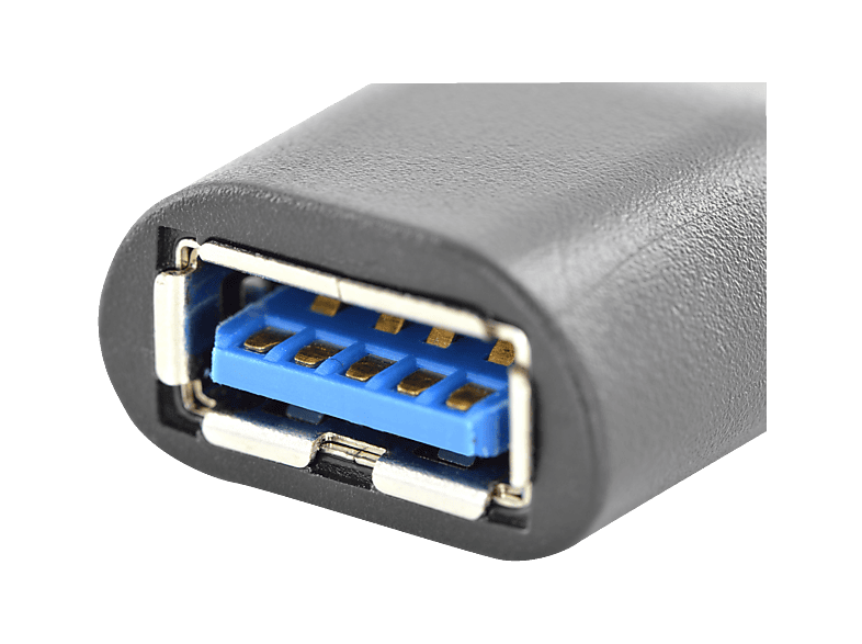 DIGITUS AK 300506-00-S, USB 3.0 Adapter, USB Typ-C auf USB A (Stecker/Buchse), 3A, 5 Gbit/s; Adapter----Adapter — Foto 2 von 3
