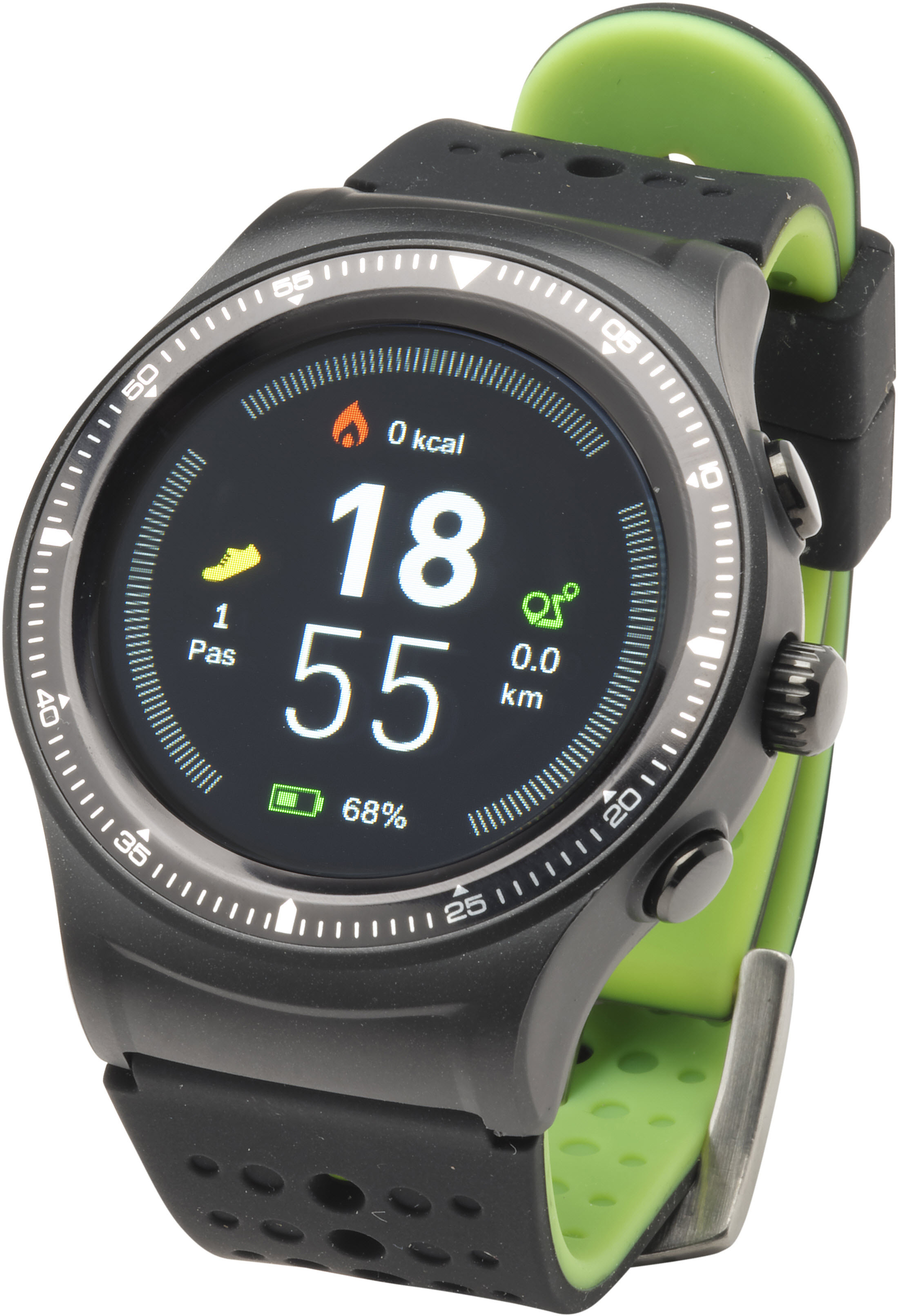 DENVER SW500 Smartwatch, 256 mm, Schwarz, Grün