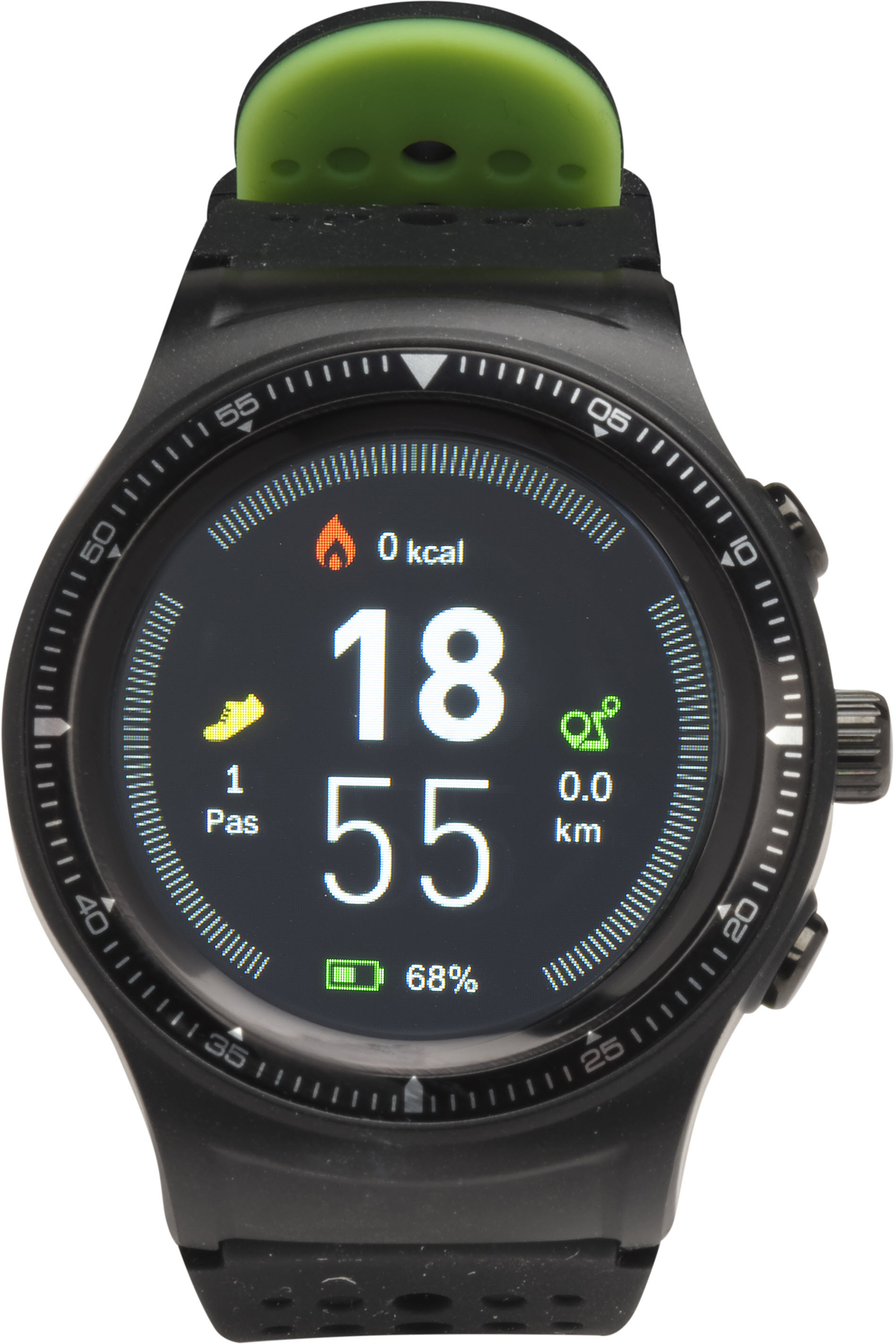 DENVER SW500 Smartwatch, 256 mm, Schwarz, Grün