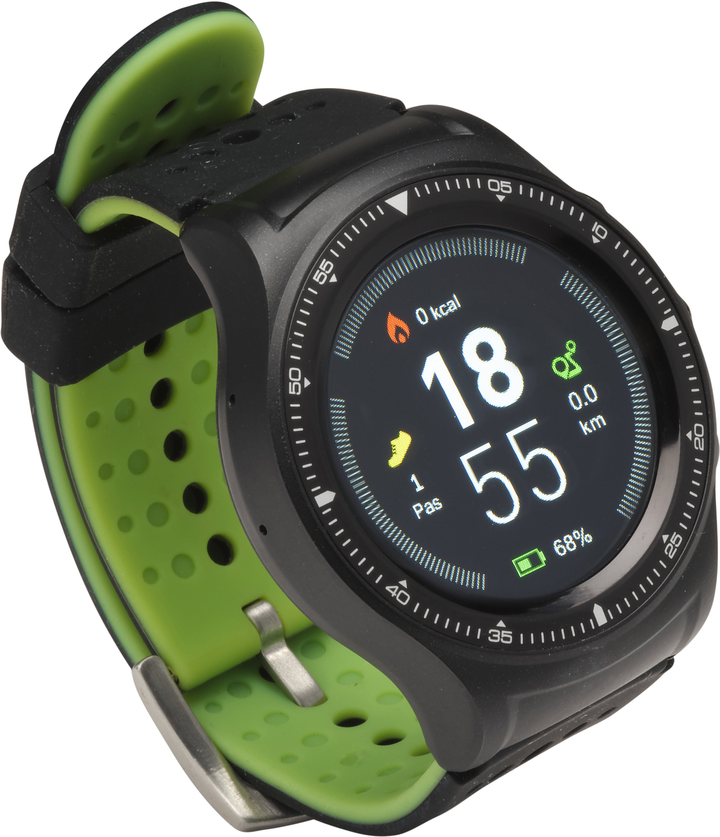 DENVER SW500 Smartwatch, 256 mm, Schwarz, Grün