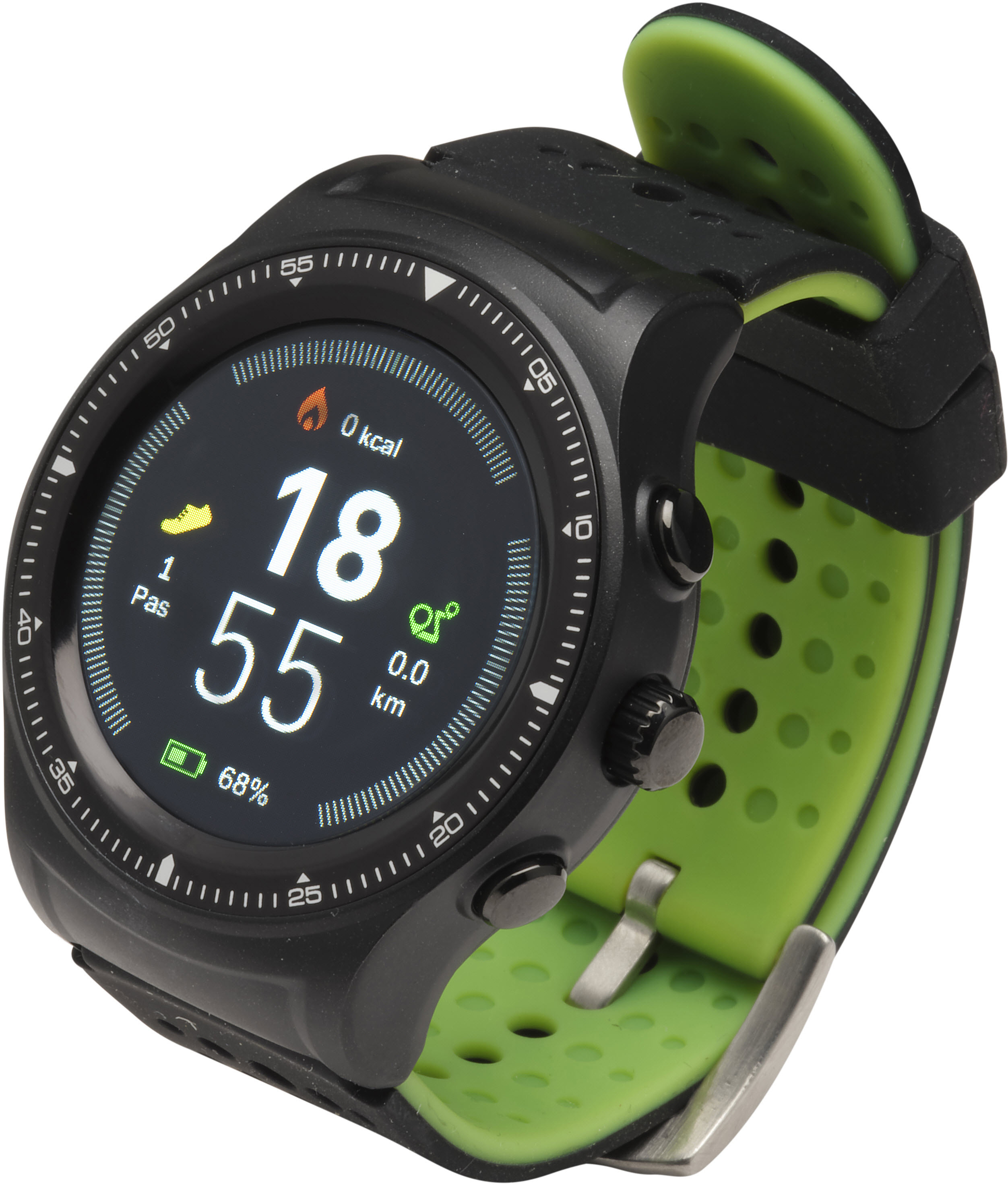 DENVER SW500 Smartwatch, 256 mm, Schwarz, Grün