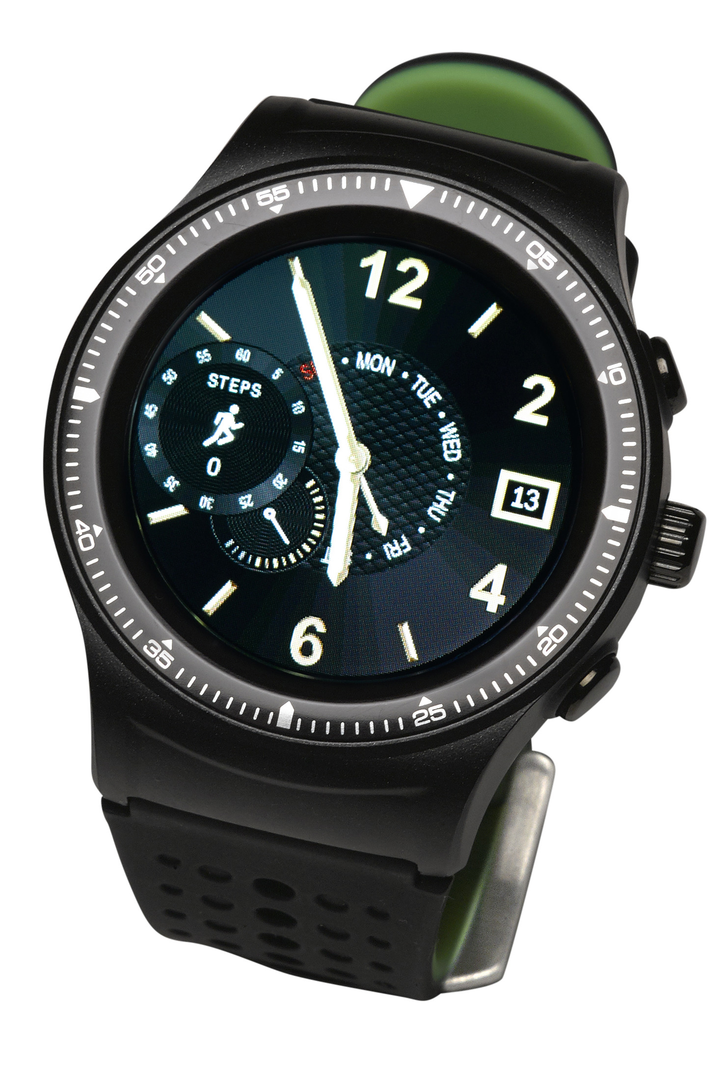 DENVER SW500 Smartwatch, 256 mm, Schwarz, Grün