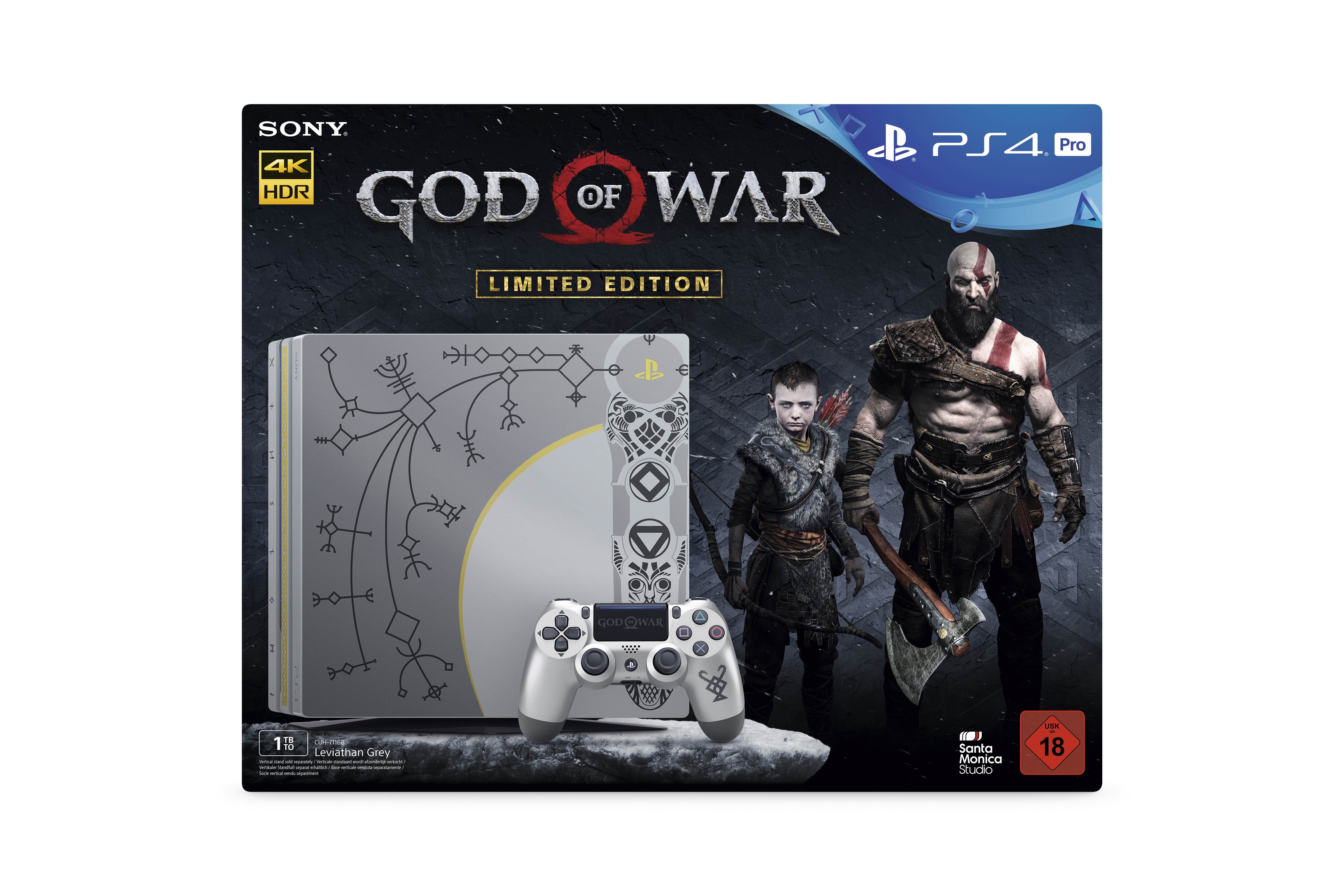 SONY PlayStation®4 PRO 1TB Limited Edition + God of War Day One Edition