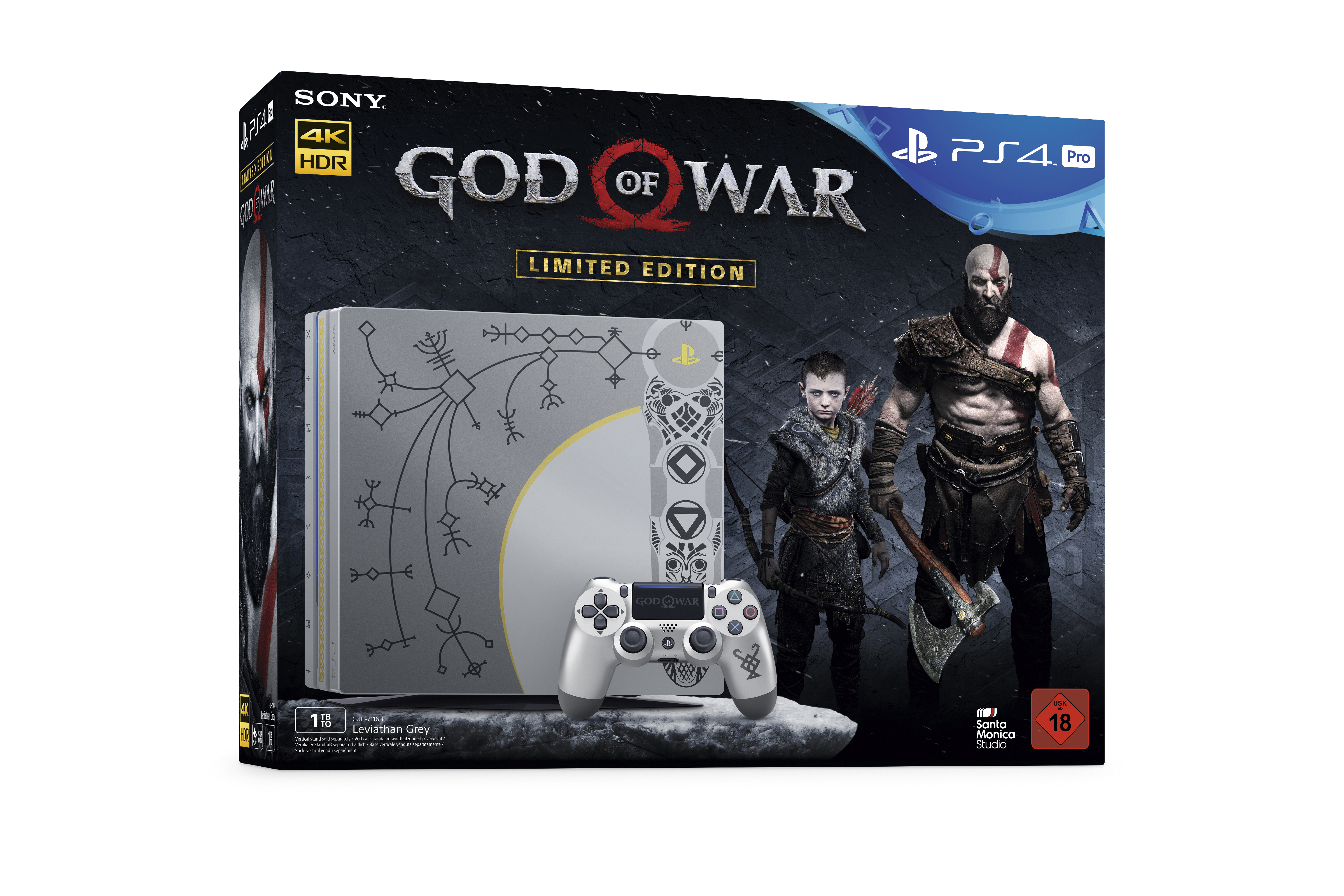 SONY PlayStation®4 PRO 1TB Limited Edition + God of War Day One Edition