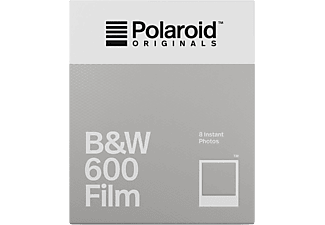 POLAROID fekete-fehér 600 Film, fotópapír fehér kerettel, 600 és i-Type kamerához, 8db instant fotó