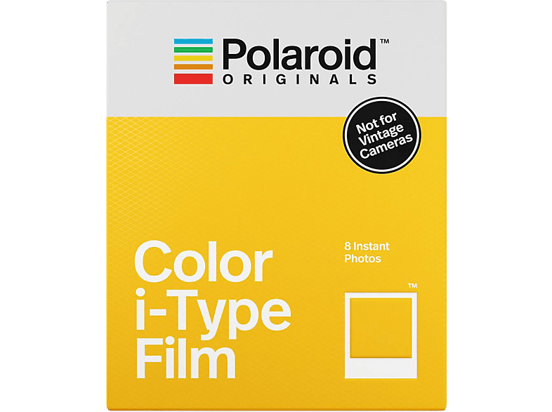 POLAROID színes i-Type Film, fotópapír fehér kerettel, új kamerához, 8db instant fotó