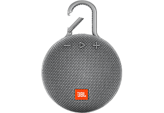 JBL Clip 3 Bluetooth Lautsprecher, Grau, Wasserfest