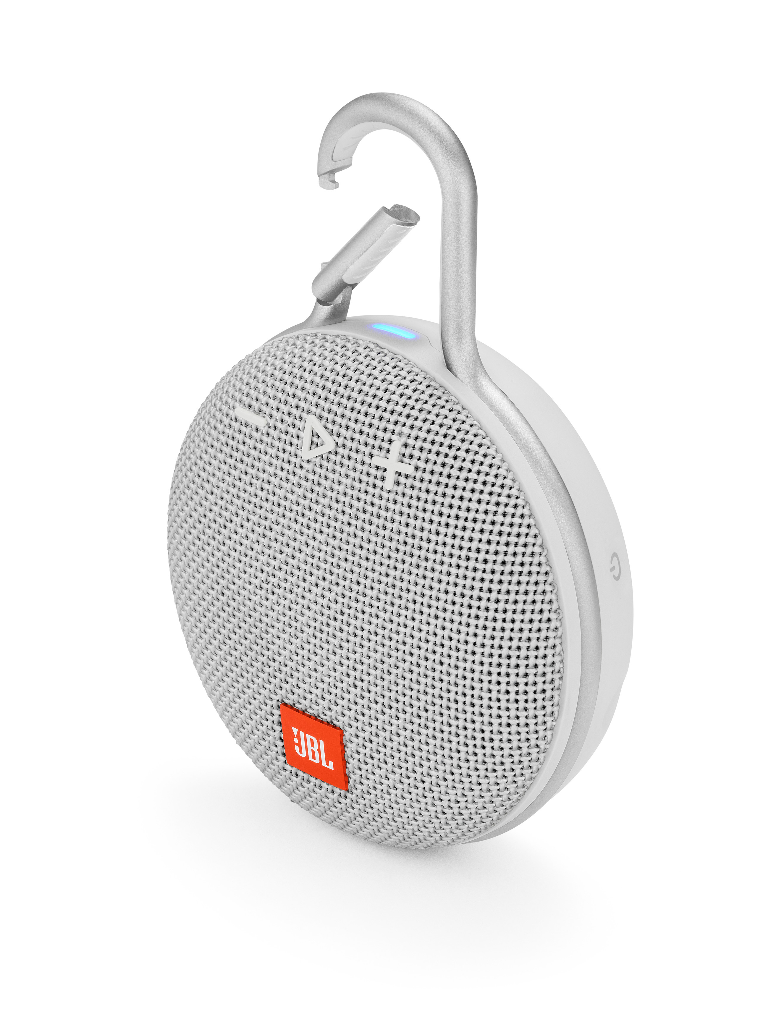 JBL Clip 3 Bluetooth Lautsprecher, Weiß, Wasserfest