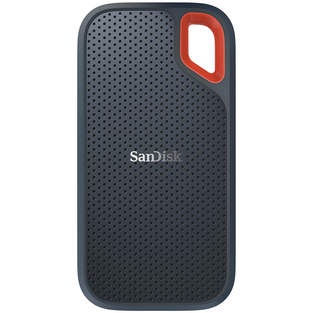 SANDISK Extreme® Portable Speicher, 1 TB SSD, 2,5 Zoll, extern, Grau/Rot