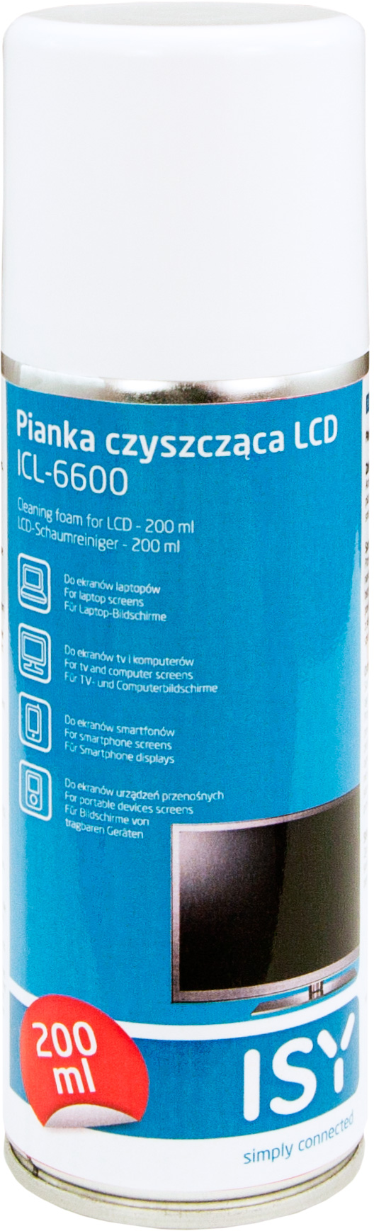 ISY ICL6600 Kijelző tisztító hab, 200 ml