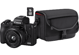 CANON EOS M50 15-45mm IS STM + tas + 16GB SD kopen? | MediaMarkt