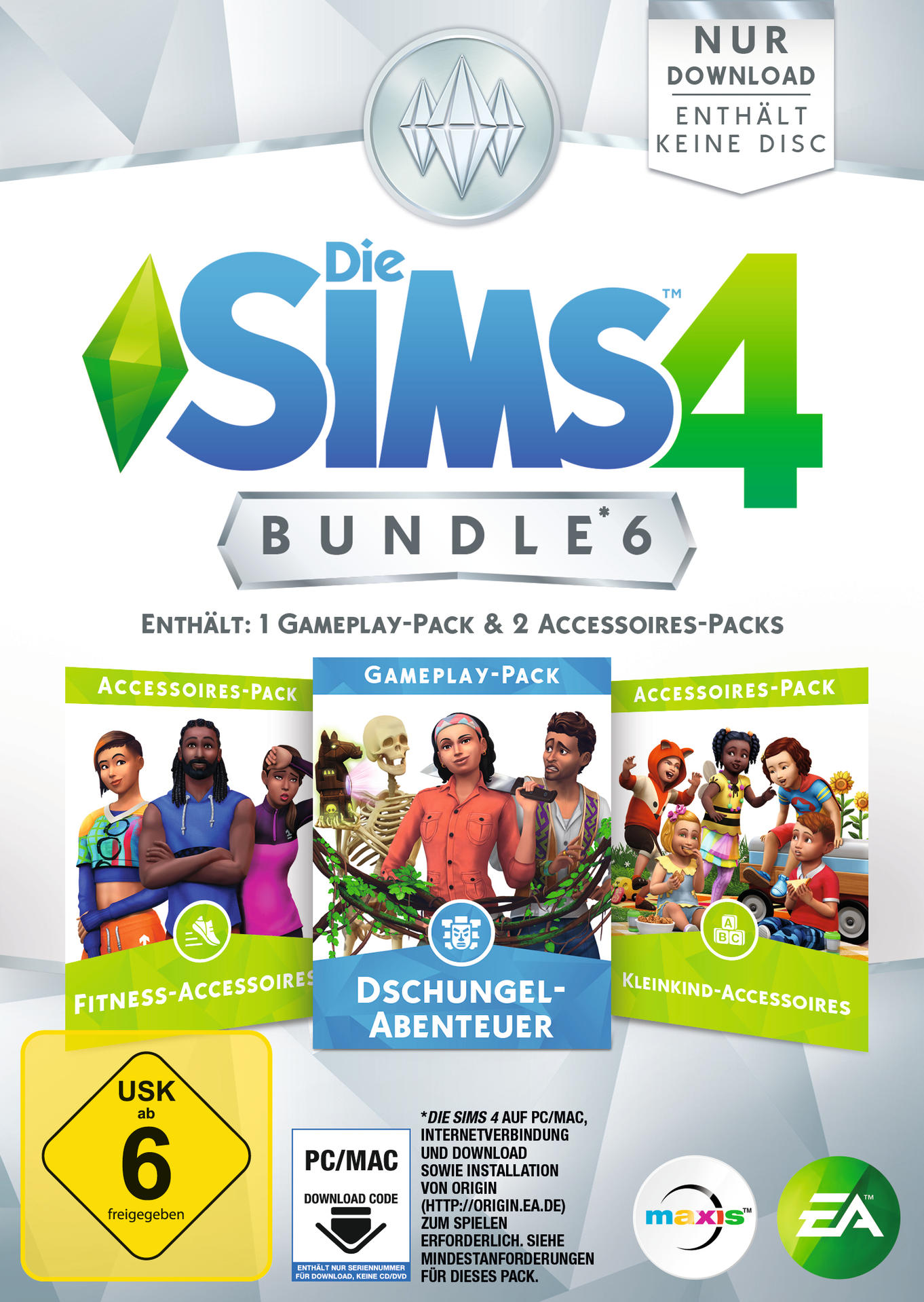 Die Sims 4 Bundle Pack 6 (Code in a box) | [PC] | SATURN