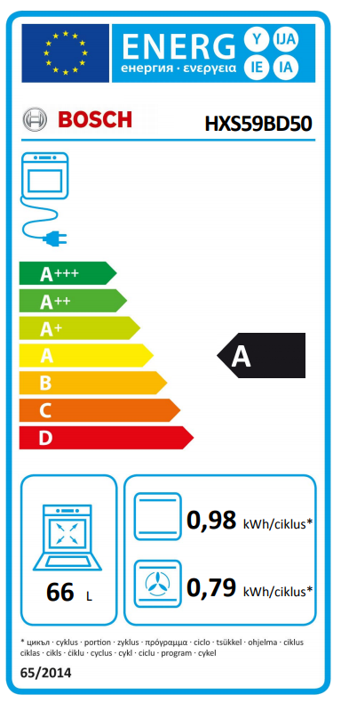 BOSCH HXS59BD50 Serie6 Kombinált tűzhely