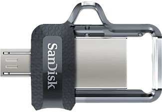 SANDISK ULTRA USB3 DUAL 256GB - Dual USB-Laufwerk (256 GB, Transparent)