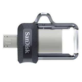 SANDISK ULTRA DUAL DRIVE M3.0 256GB - Deux périphériques USB  (256 GB, Transparent)