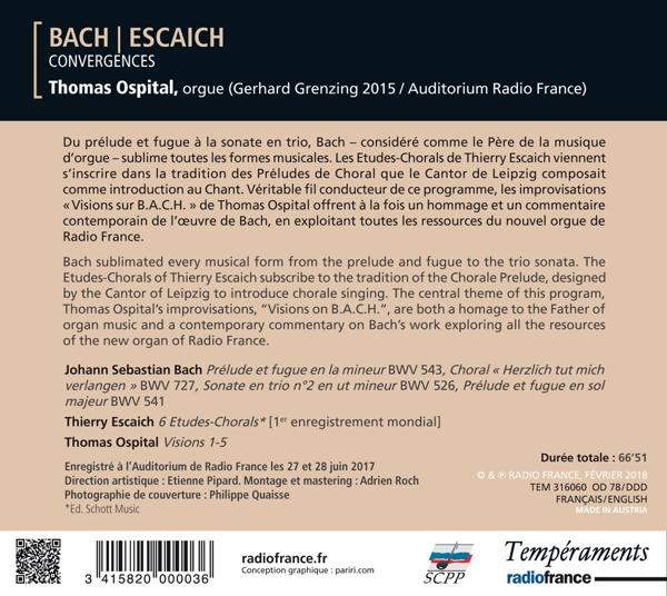 Thomas Ospital - Convergences-Werke für Orgel  - (CD)