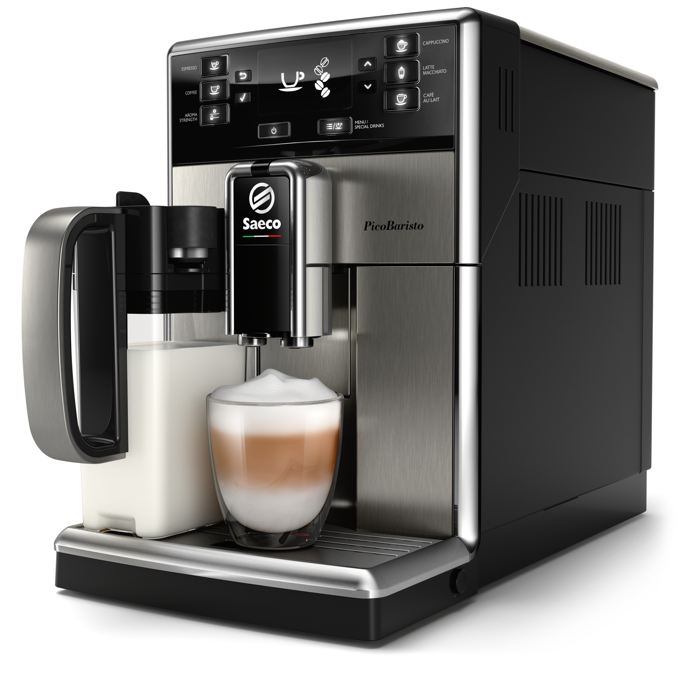SAECO PicoBaristo OTC SM5473/10 - Volautomatische espressomachine - Maximaal aantal kopjes: 2 - Zilver